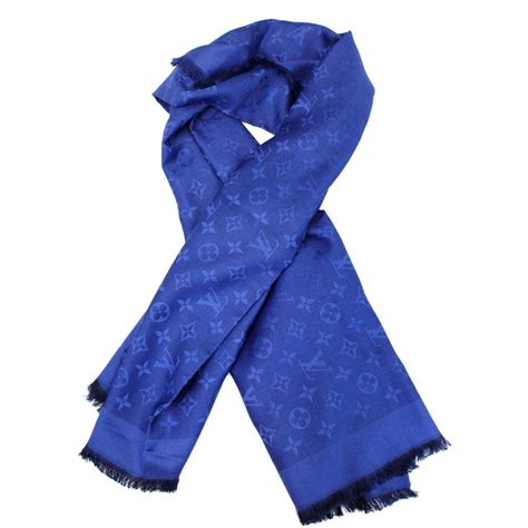 lv scarf blue